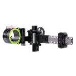 Pure Archery Group Black Gold Pro Dual Track 2 Pin Vertical 4" Dovetail Scope .019 RH - alternate view 3