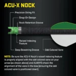Tenpoint Crossbow Technologies TenPoint ACU-X Lighted RD Premium Carbon Arrows for Rail-less Reverse-Draw Crossbows 20" .001"
