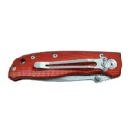 Sarge Knives Red Diamond Folding Knife 3-1/4" Drop Point Blade Red - alternate view 3