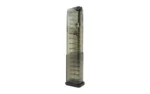 ELITE TACTICAL SYSTEMS GROUP Elite Tactical Systems Carbon Smoke Handgun Magazine for Glock 43x/48 9mm Luger 19/rd