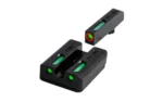 Truglo TFX Pro Tritium/Fiber-Optic Day/Night Sights Fit Taurus Millennium G2|Taurus 709 Slim|Taurus 740 Slim - Orange Outline