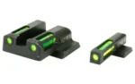 North Pass Ltd. Hiviz HIVIZ LiteWave H3 sight Green LitePipe/White front ring fits S&W Shield models - alternate view 3