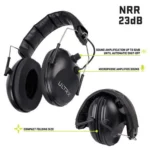 The Allen Company Inc. Allen ULTRX Electronic Ear Muffs 23dB Black - alternate view 3