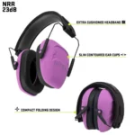 The Allen Company Inc. Allen ULTRX Shield Passive Ear Muffs 23dB Plum - alternate view 3