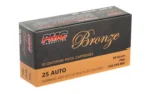 PMC AMMUNITION PMC Bronze Handgun Ammunition .25 ACP 50 gr FMJ 750 fps 50/ct - alternate view 3