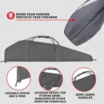 The Allen Company Inc. Allen Rollins Rifle Case 46" Grey - alternate view 3
