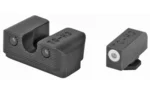 Truglo Tritium Pro Night Sights for Glock 17 / 17L 19 22 23 24 26 27 33 34 35 38 39 Front Outline White Rear Green