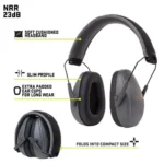 The Allen Company Inc. Allen ULTRX Slim Profile Passive Ear Muffs 23dB Grey - alternate view 3