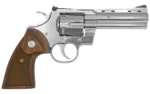 Colt Manufacturing Colt Python Handgun .357 Mag 6rd Capacity 4.25" Barrel Stainless Finish Wood Grips - alternate view 3