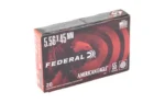 Federal Cartridge Co. Federal American Eagle Rifle Ammunition 5.56X45 NATO 55gr FMJ 3165 fps 20/ct - alternate view 3
