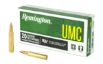 Remington Arms Co. Inc. Remington UMC Rifle Ammunition .223 Rem 55 gr FMJ 3240 fps 20/ct - alternate view 3