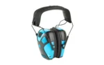 AOB Caldwell Small E-Max Pro Earmuffs - Neon Blue 23nB NRR - alternate view 3
