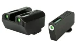 Truglo TFX Tritium/Fiber-Optic Day/Night Sight Set (Suppressor Height) fits Glock 20 21 25 28 29 30 31 32 37 40 and 41