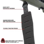 The Allen Company Inc. Allen KLNG Traction Molded Rubber Sling Midnight Grey - alternate view 3