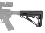 Hogue Inc. Hogue AR-15/M-16 Over-Molded Collapsible Buttstock Black - Fits Commercial Buffer Tube - alternate view 3