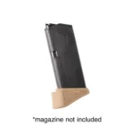 Hogue Inc. Hogue Overmolded Rubber Grip Extension Base Pad for Glock 26 10/rd Magazines FDE - alternate view 3