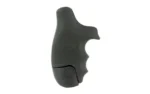 Hogue Inc. Hogue S&W J Frame Round Butt Centennial/Polymer Bodyguard Rubber Tamer Grip - Black - alternate view 3