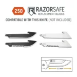 Outdoor Edge RazorEDC Lite Replaceable Blade Folding Knife 2-1/2" Drop Point Blade Green - alternate view 3