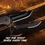 Outdoor Edge Razor VX1 Folding Knife 3" Drop Point Blade Grey - alternate view 3