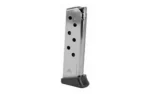 Mec-Gar Usa Inc Mec-Gar Walther PPK/S .380 Magazine Finger Rest Floorplate Nickel 7/rd - alternate view 3