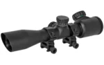 Truglo Tru-Brite Extreme Tactical Compact Rifle Scope with Rings - 4x32mm Dual Color Illum. Mil-Dot 4" Matte - alternate view