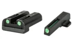 Truglo TFO Tritium/Fiber-Optic Day/Night Sights Fit Sig #6 Front/#8 Rear - Front Green/Rear Green - alternate view 3