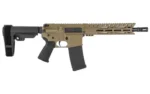 Diamondback DB15 Pistol 5.56mm 30rd Magazine(1) 10" Barrel 9" M-LOK Rail SBA3 Brace FDE - alternate view 3