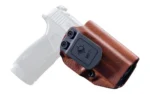 Mission First Tactical Leather Hybrid IWB/OWB Holster for Sig Sauer P365-XMacro Brown Ambi - alternate view 3