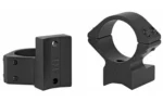 Talley Mounting Systems Talley Lightweight Alloy Scope Mounts - Black Anodized 1" - Medium Savage w/Accutrigger Stevens 200