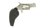 North American Arms NAA Mini Revolver Handgun 22LR 5rd Capacity 1.125" Barrel Silver with Black Grip - alternate view 3