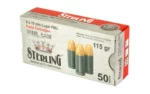 STERLING 9MM 115GR FMJ STEEL 50/1000 - alternate view 3