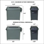 Mtm Molded Products Company MTM Limited Edition 1776 Multi-Can Ammo Crate Minis 9mm Luger/.45 ACP/.223 - alternate view 3