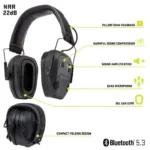 The Allen Company Inc. Allen ULTRX Bionic Fuse Bluetooth Electronic Earmuff 22dB Midnight Grey - alternate view 3