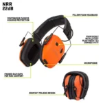 The Allen Company Inc. Allen ULTRX Bionic Bluetooth Passive Ear Muffs 22dB Brave Orange - alternate view 3