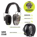 The Allen Company Inc. Allen ULTRX Bionic Electronic Ear Muffs 22dB Veil Tac Grey Camo - alternate view 3