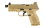 FN USA FN 509M Tactical Bundle Handgun 9mm Luger 15rd (1) & 24rd (4) Magazines 4.5" Threaded Barrel FDE Optics Ready