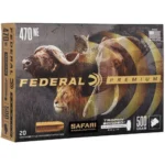 Federal Cartridge Co. Federal Premium Cape-Shok Rifle Ammunition .470 Nitro 500 gr TBSS 2150 fps - 20/ct - alternate view 3