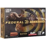 Federal Cartridge Co. Federal Premium Cape-Shok Rifle Ammunition .500 Nitro 570 gr SAF 2100 fps - 20/ct - alternate view 3