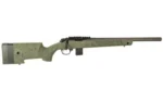 Bergara Rifles Bergara BMR-X Rifle .17 HMR 5rd (1) & 10rd (1) Magazines 18" Carbon Fiber Barrel Green w/Black Webbing Stock