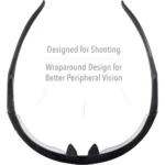 Westchester Protective Gear DBA PIP Global Safety Howard Leight UVEX Acadia Shooting Glasses Black with Clear Lens