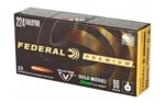 Federal Cartridge Co. Federal Premium Gold Medal Sierra Matchking Ammunition .224 Valkyrie 90 gr 2700 fps BTHP 20/ct