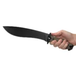 Kershaw Knives Kershaw Camp 10 Fixed Machete Knife 10" Recurve Blade Tan and Black - alternate view 3