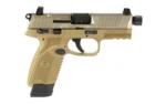 FN USA 502 Tactical Handgun .22 LR 10rd & 15rd Magazines (2) 4.6" Threaded Barrel FDE - alternate view 3