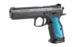 Cz-Usa Firearms CZ 75 Tactical Sport 2 Handgun 9mm Luger 20rd Magazines 5.28" Barrel Blue Aluminum Grips - alternate view 4