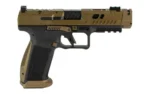 Century Arms Canik TTI Combat Handgun 9mm Luger 18rd Magazines (2) 4.6" Barrel Black and Bronze with Mecanik M03 Optic