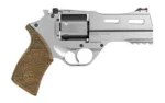 Chiappa Firearms USA Ltd Chiappa Rhino 40SAR Handgun .357 Mag 6rd Capacity 4" Barrel Nickel Plated with Walnut Grips and 3