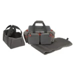 The Allen Company Inc. Allen Competitor Premium Molded Lockable Range Bag with Fold Up Gun Mat Grey - alternate view 4