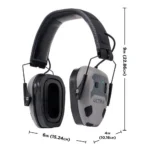 The Allen Company Inc. Allen ULTRX Bionic Fuse Bluetooth Electronic Ear Muffs 22dB Cement Grey - alternate view 4