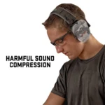 The Allen Company Inc. Allen ULTRX Bionic Electronic Ear Muffs 22dB Veil Tac Grey Camo - alternate view 4