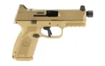 FN USA FN 509M Tactical Bundle Handgun 9mm Luger 15rd (1) & 24rd (4) Magazines 4.5" Threaded Barrel FDE Optics Ready